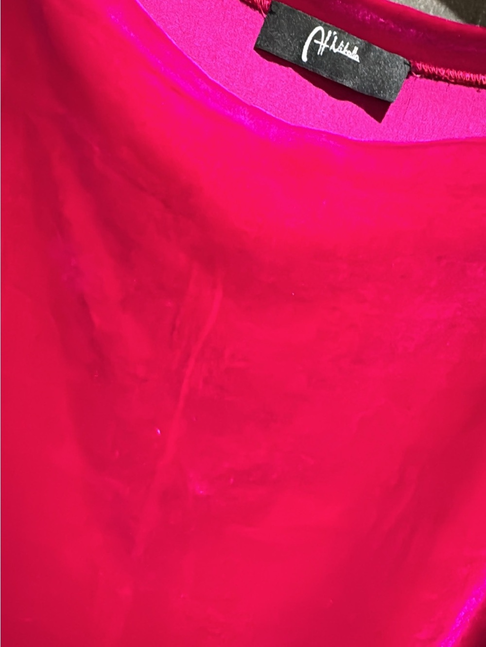 Source Unknown Hot Pink Velvet Top - Picture 5 of 6